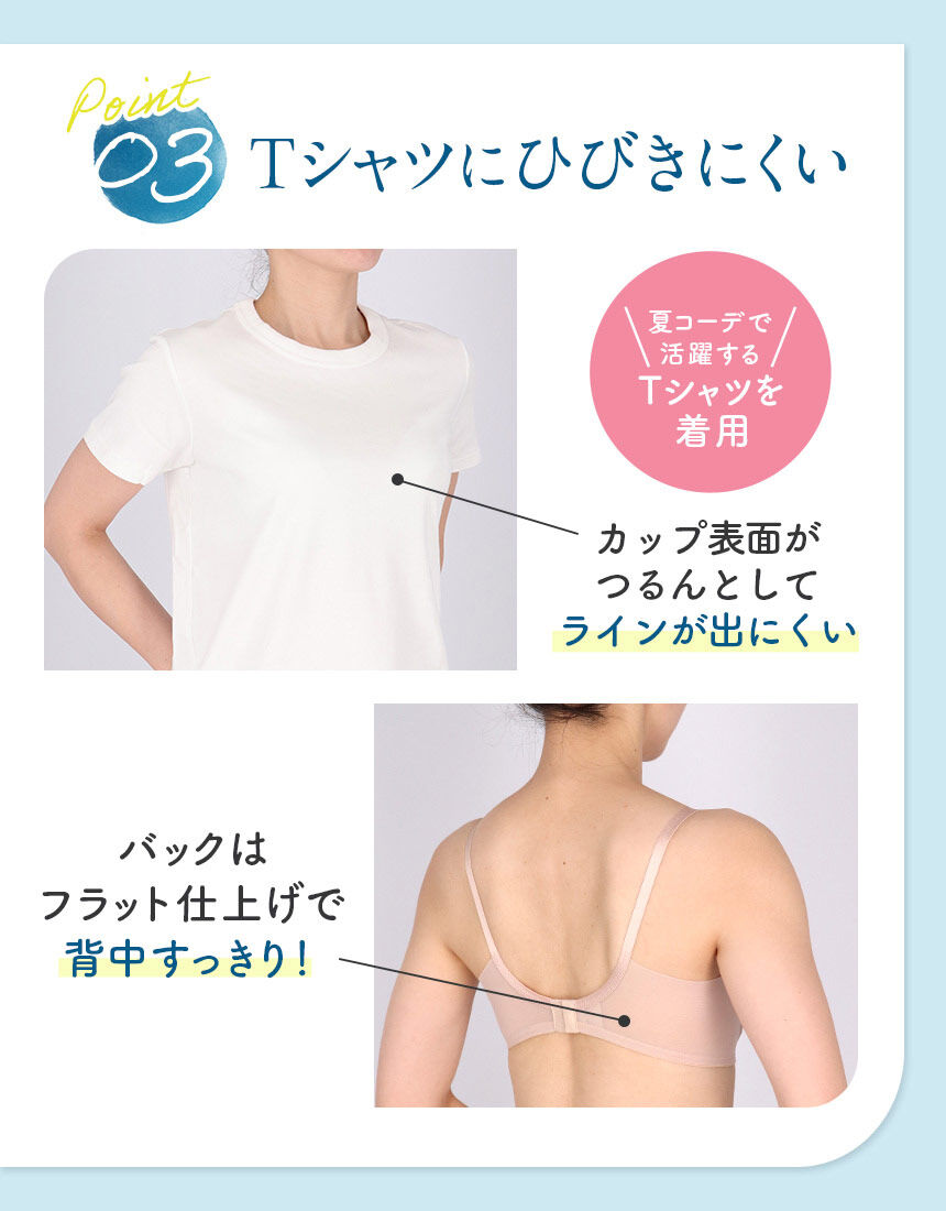 ウイング さらっと汗のベタつきを軽減【夏のうすかるブラ】 3／4