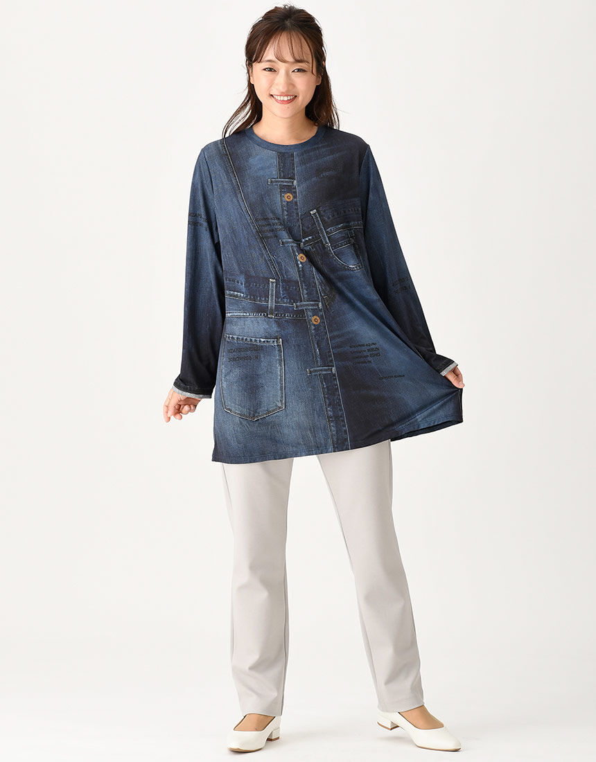 ワコール_カルソン 定番ストレートシルエット アウター パンツ KKN131