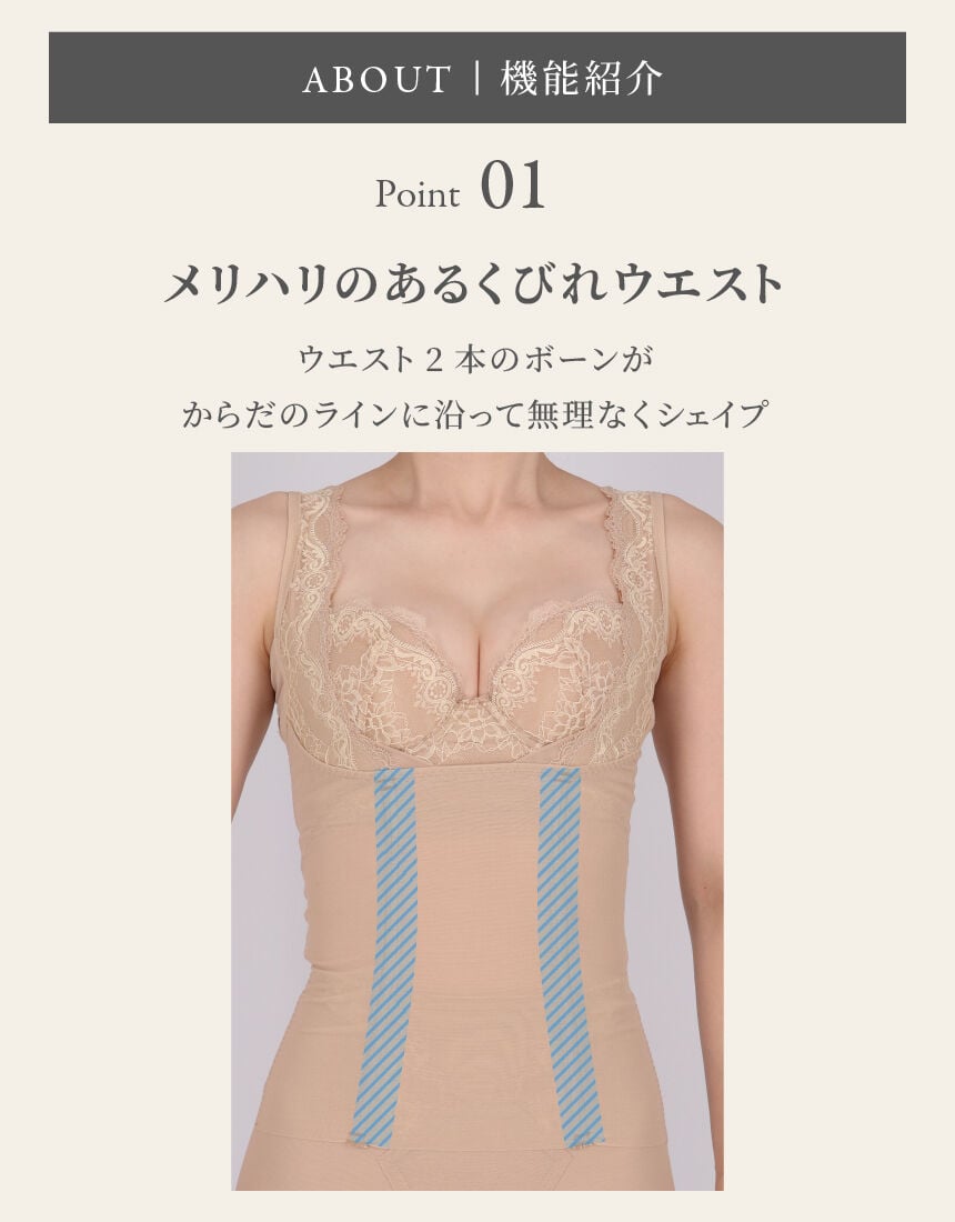 ワコール 高補整ボディセパ ボディシェイパー AQA700｜ワコール直営の