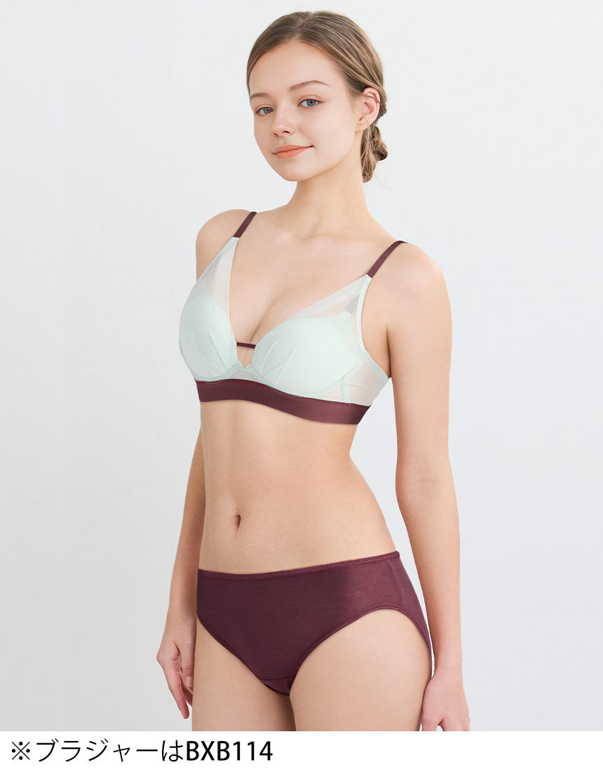 ワコール 【オーガニックコットン・ふつう丈】ボディスエード ショーツ