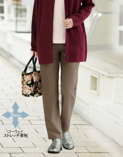 あったか裏起毛デニム調パンツ, , main