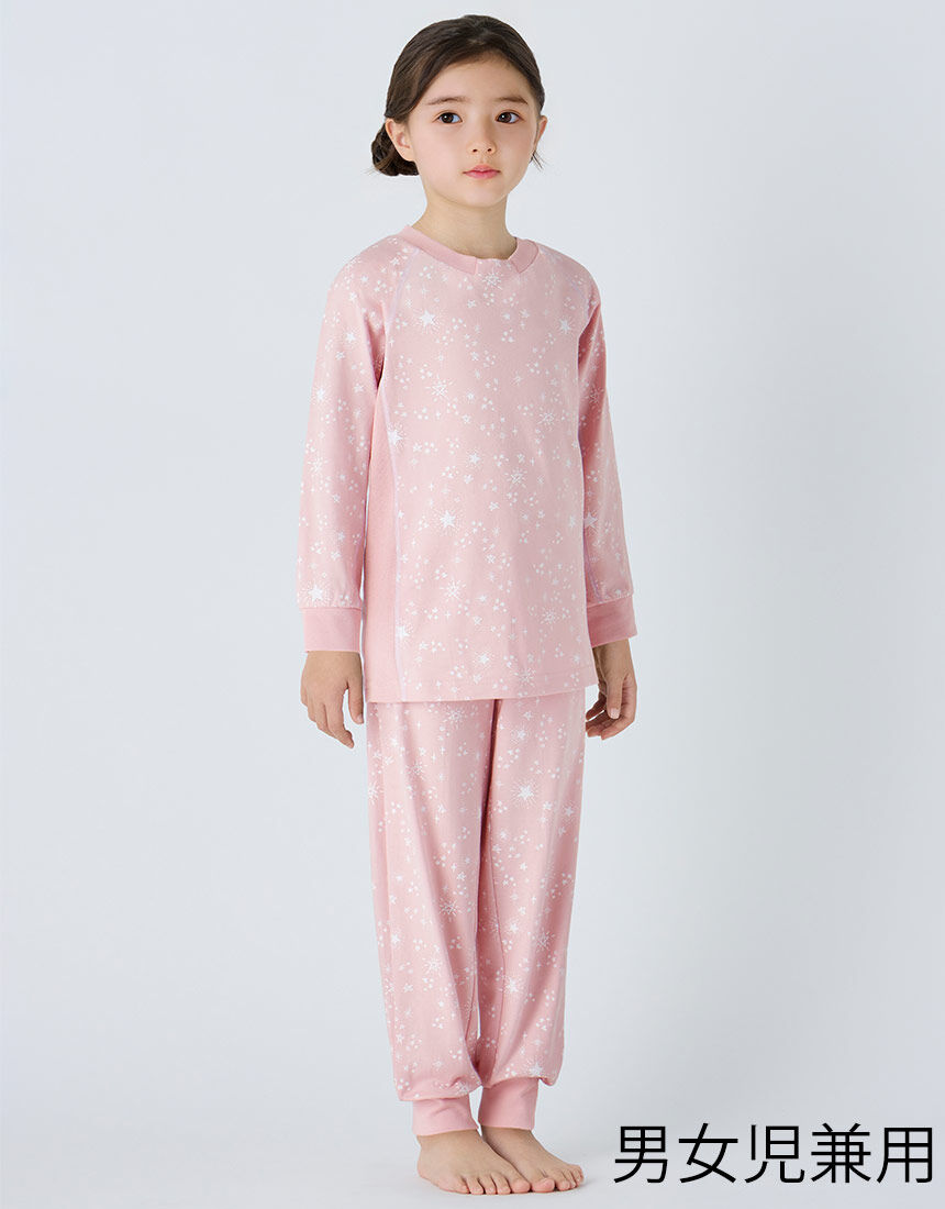 ワコール_キッズ 【動きのびのびパジャマ】睡眠科学 KIDS 男女児