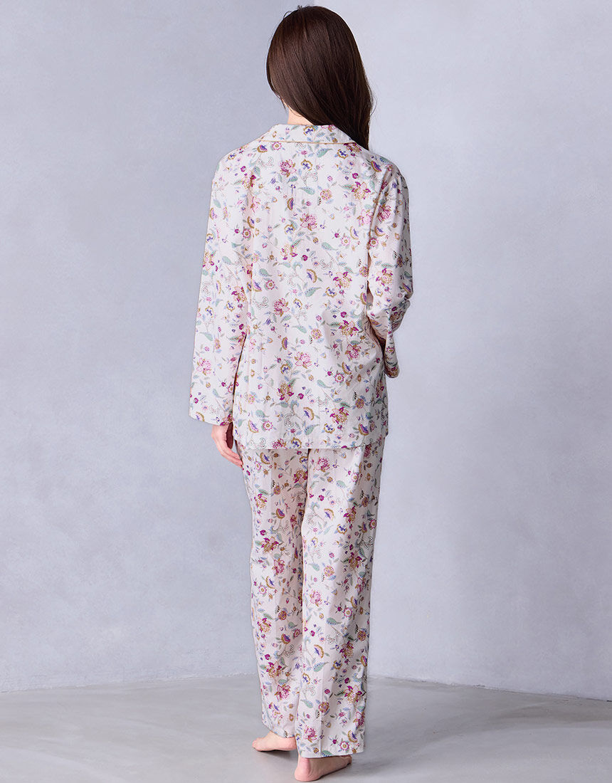 ワコール_リラックス＆スリープ 【綿100％】サテンパジャマ