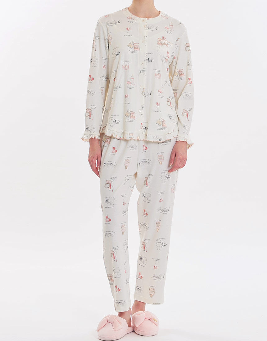 Lingè Noël ランジェノエル スムースレディキャット パジャマ NZL607