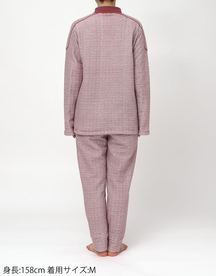 ワコール／睡眠科学 【綿混】ふんわりあたたかい 吸湿発熱 パジャマ