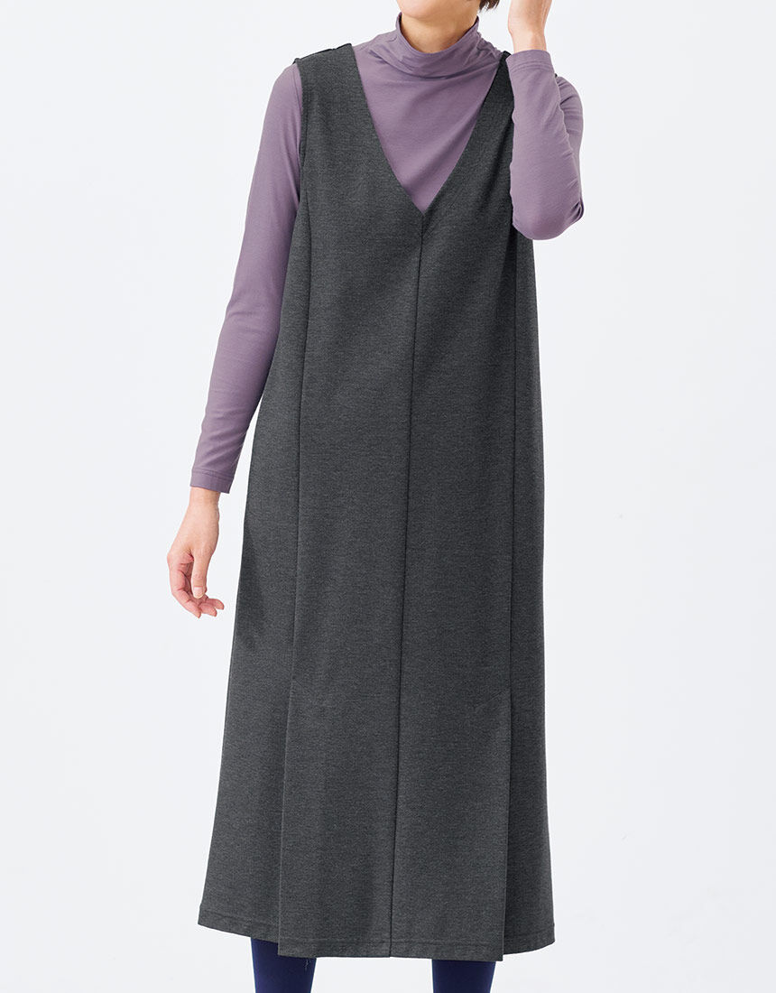 Ｖネックジャンパースカート, , hi-res