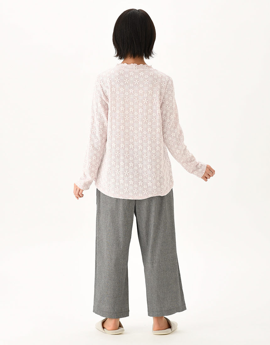 ワコール Wacoal らくラクパートナー ブラウス(長袖) LLPサイズ DAL102 【F】 ワコール／らくラクパートナー 家庭用タンブル乾燥機対応