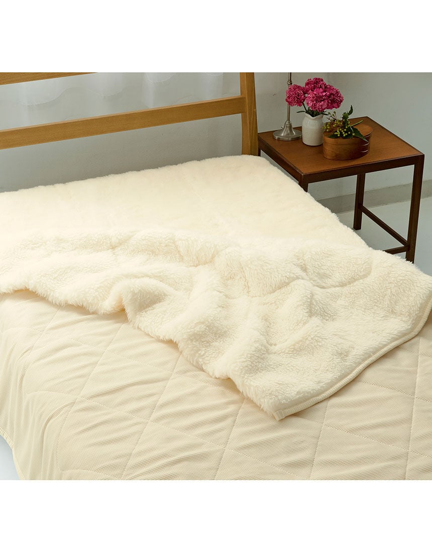 メリノン敷毛布　セミダブル, , hi-res