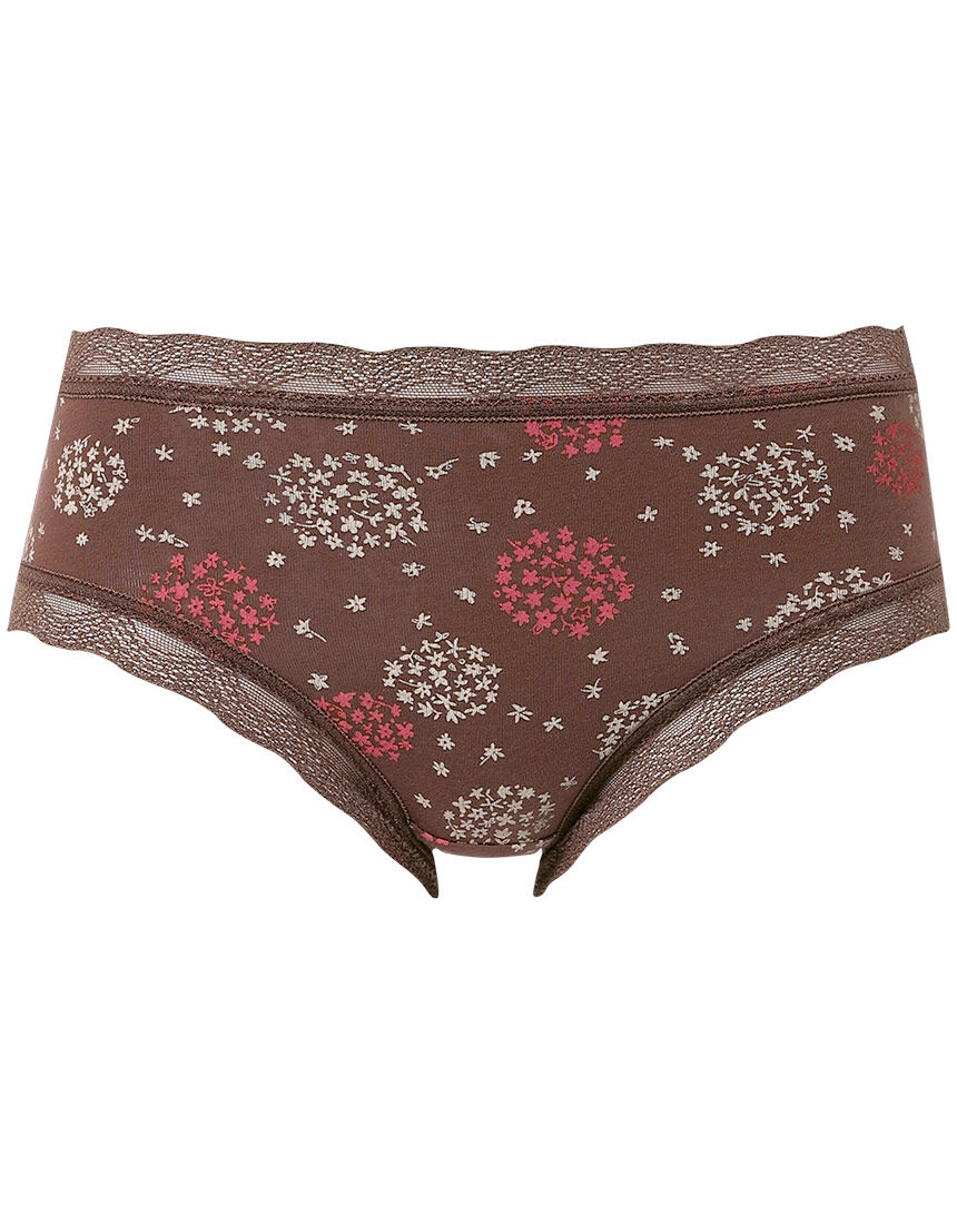 ワコール 【S〜3Lサイズ】無地＆プリント 綿混 ショーツ PPE244