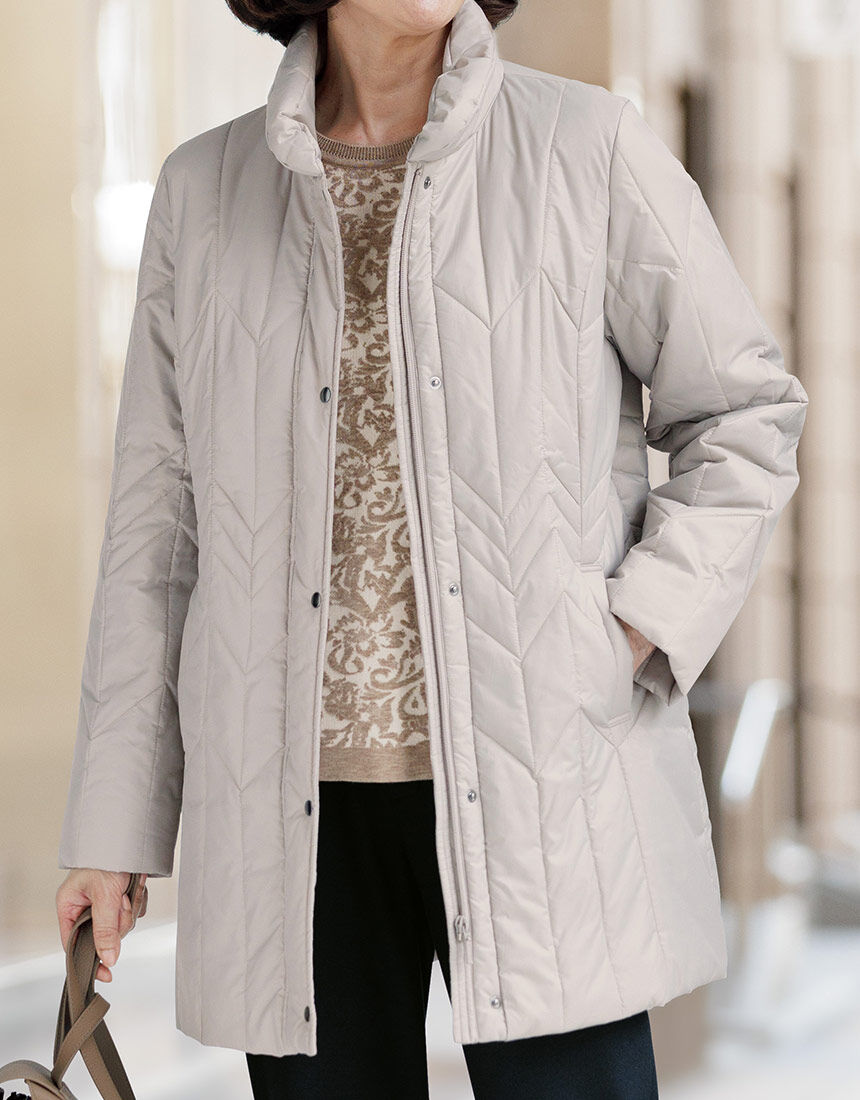 【撥水】 中わたキルトコート 【撥水】 中わたキルトコート