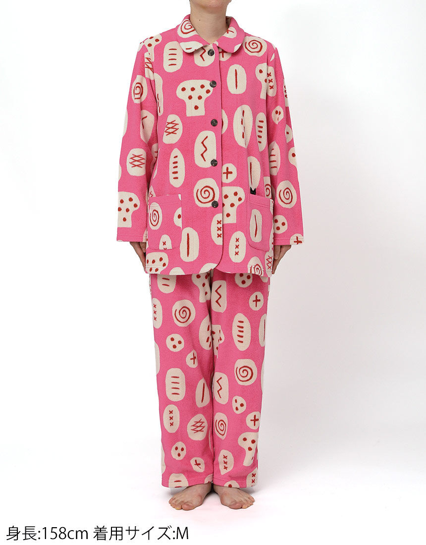 アツコマタノ とてもあたたかなマイクロフリース素材を使用 パジャマ