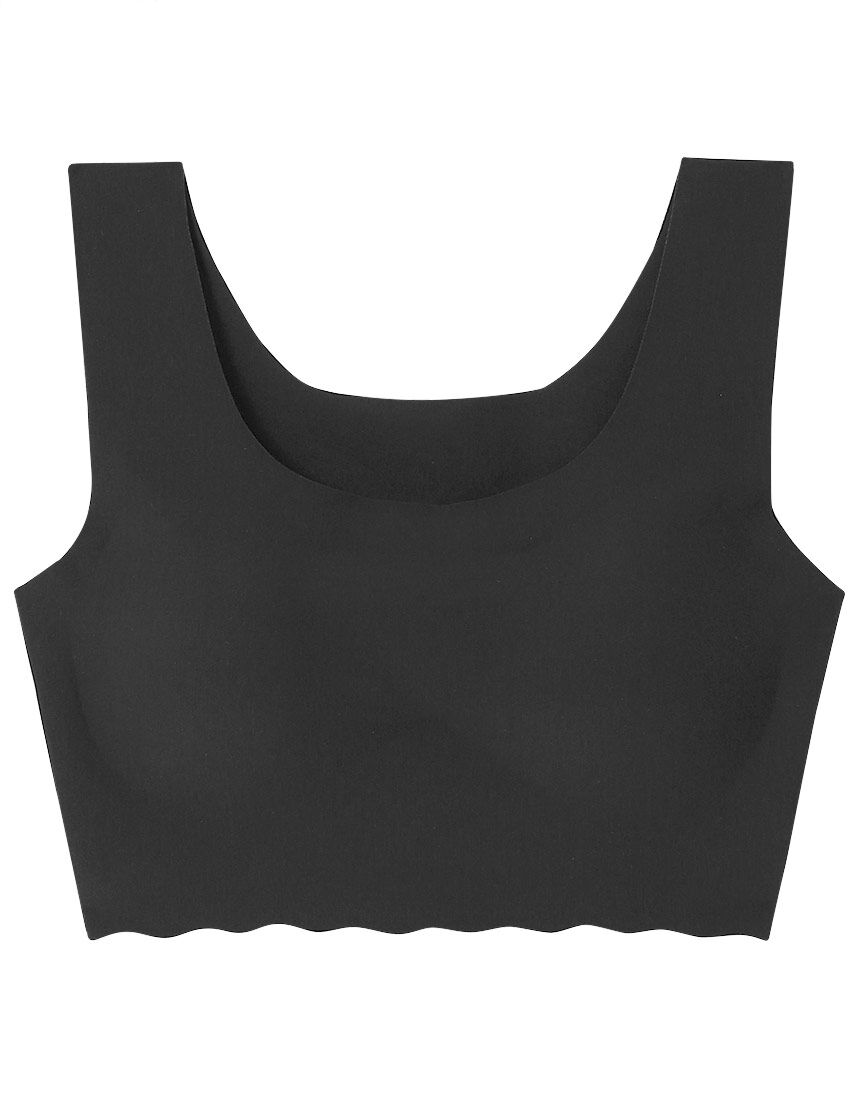 ウンナナクール 【汗消臭】綿混フラット仕上げ ノンワイヤーブラジャー