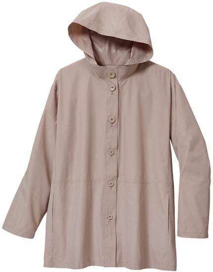 撥水ボタンアクセントパーカ, , main