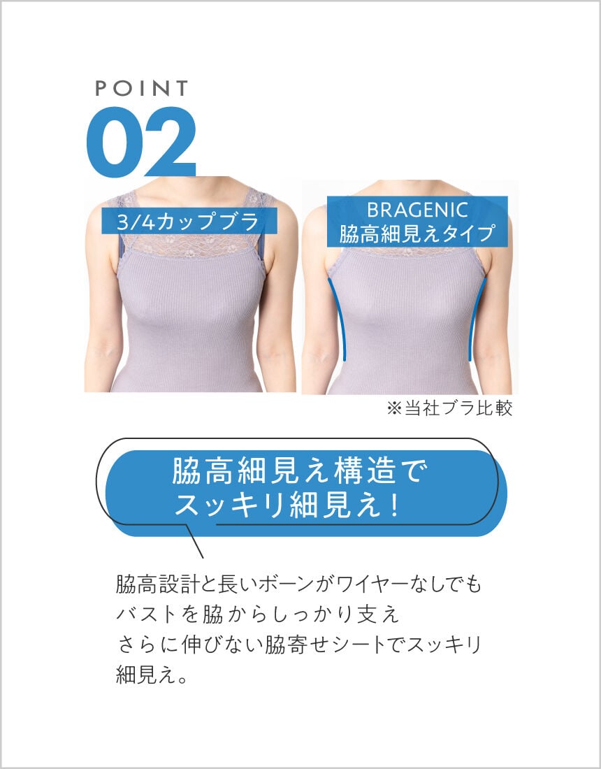 ３／４カップブラ（ノンワイヤーブラ）, , hi-res