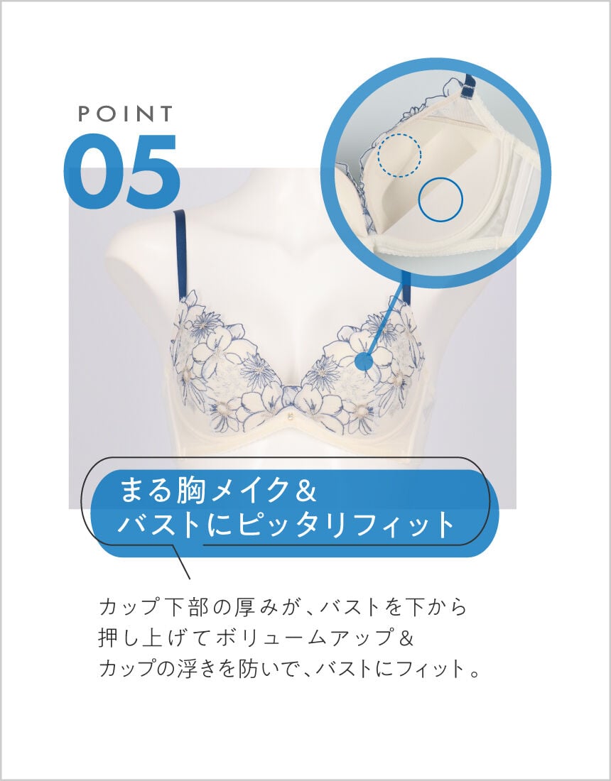 ３／４カップブラ（ノンワイヤーブラ）, , hi-res