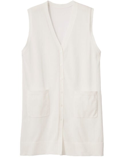 ニットロングジレ, , main