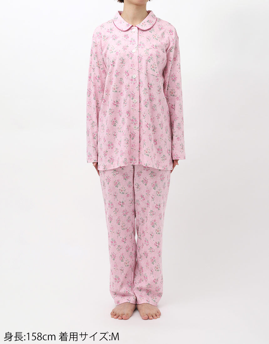 ウイング／スリープ 【綿100％】レトロミニブーケ柄 パジャマ