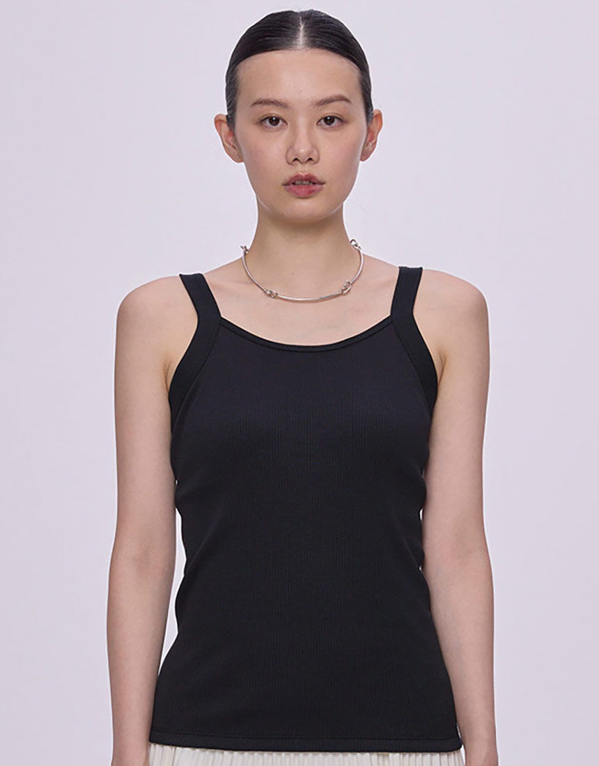 OUR WACOAL カップインラウンドネックタンクトップ アウター