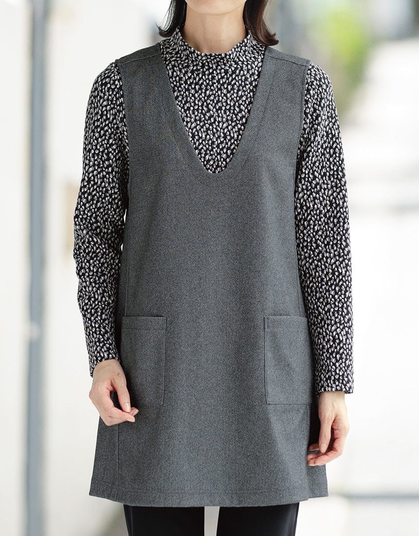 カットソーチュニックベスト