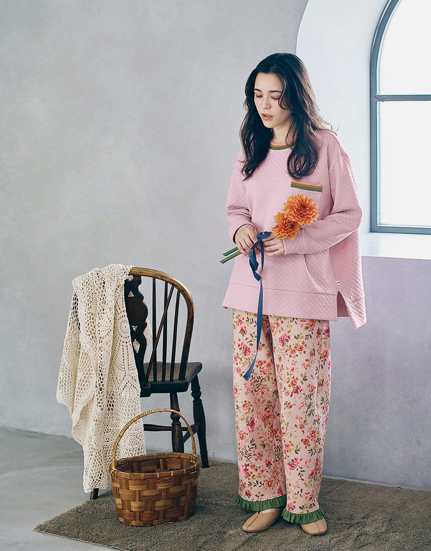 ワコールナイティ（Wacoal　NIGHTY）/トップス（ＫＴＷ４１１） ワコール_リラックス＆スリープ 【綿混】中わた入りで、とても