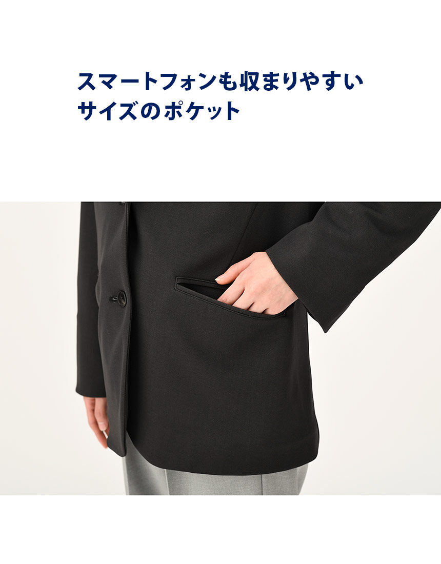 ワコール_カルソン 体型カバー 動きやすい大人ジャケット 長袖