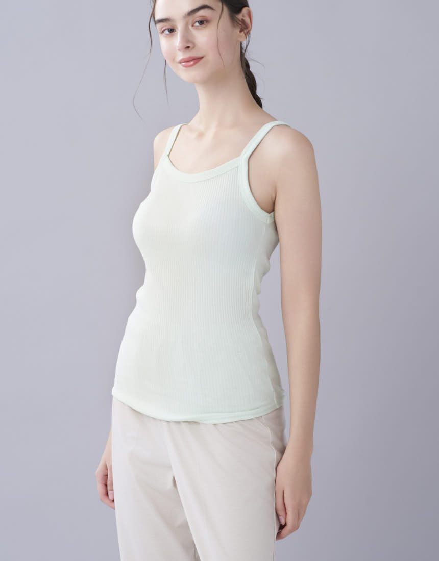 ウンナナクール 綿100％生地使用 リブ編みコットン