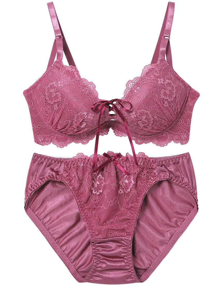 Lingè Noël ランジェノエル プティローズレースアップ ブラ＆ショーツ