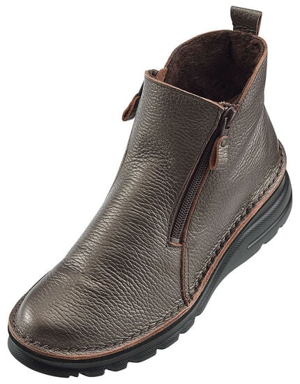 ダブルファスナー裏ボアショートブーツ４Ｅ, , main