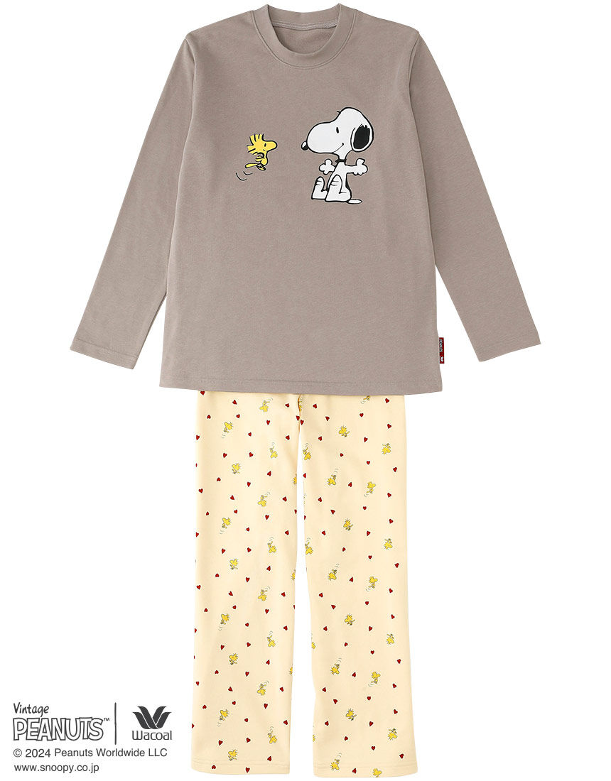 【新品】ワコール　女児用パジャマ　スヌーピー ワコール_ジュニア PEANUTS×ワコール 女児パジャマ CTR203
