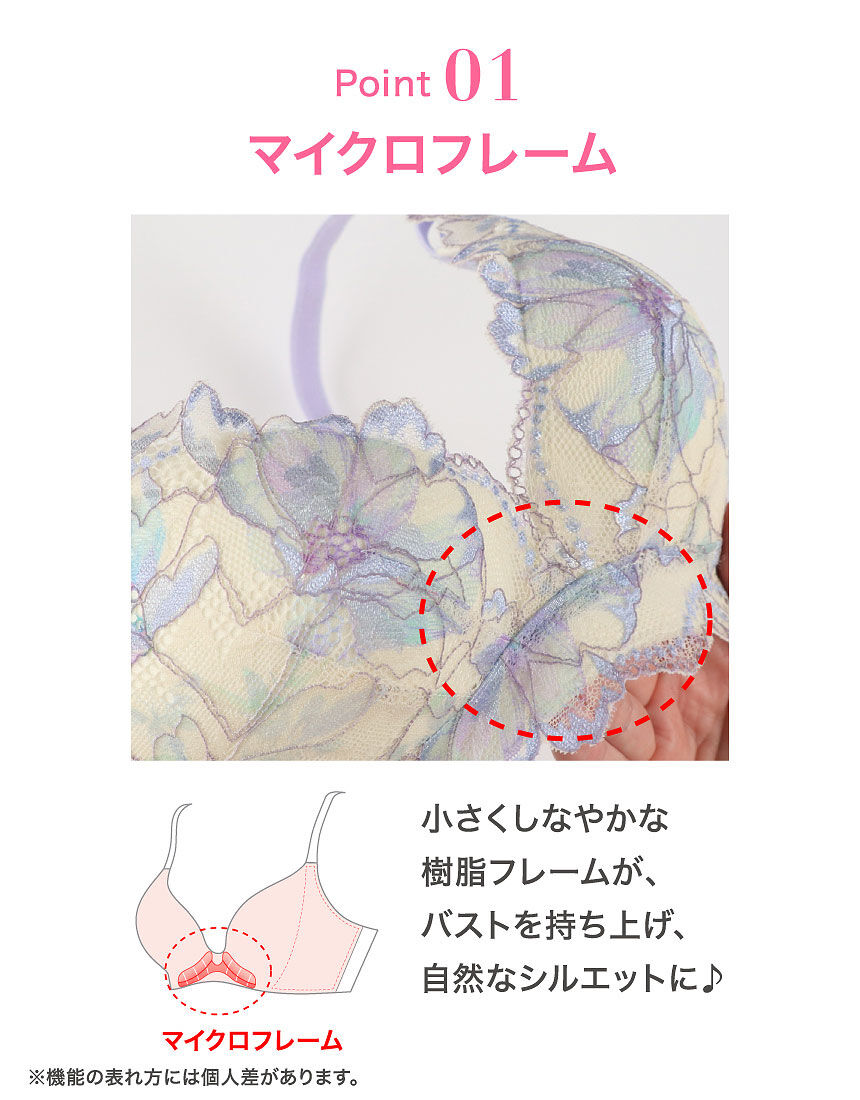 ワコール ノンワイヤーでも、きれいは叶う。ＳＵＨＡＤＡ ＯＮＥ ３／４カップブラ（ノンワイヤーブラ） BRB421｜ワコール直営の公式下着通販サイト  ワコールウェブストア