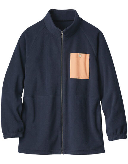 ポケット付フリースジャケット, , main