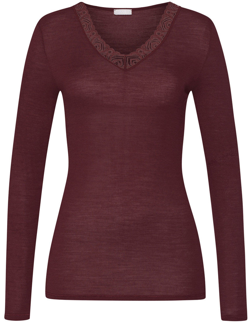 ハンロ 身生地ウール・シルク素材 トップス（長袖） UIH324｜ワコール