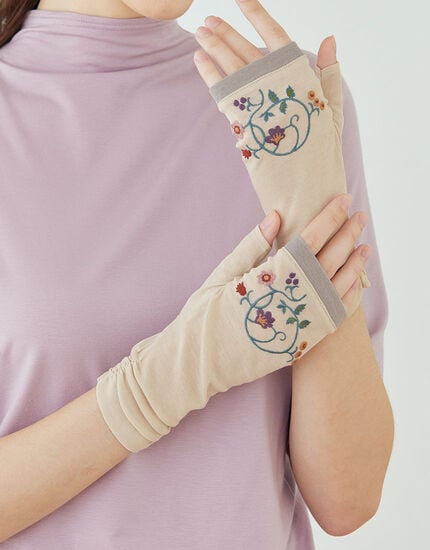 花の輪　フィンガーレス手袋, , main