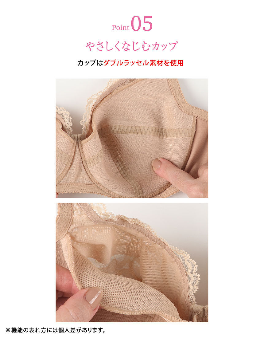 ワコール ラクなつけごこち【上胸にやさしくフィット】 フルカップブラ
