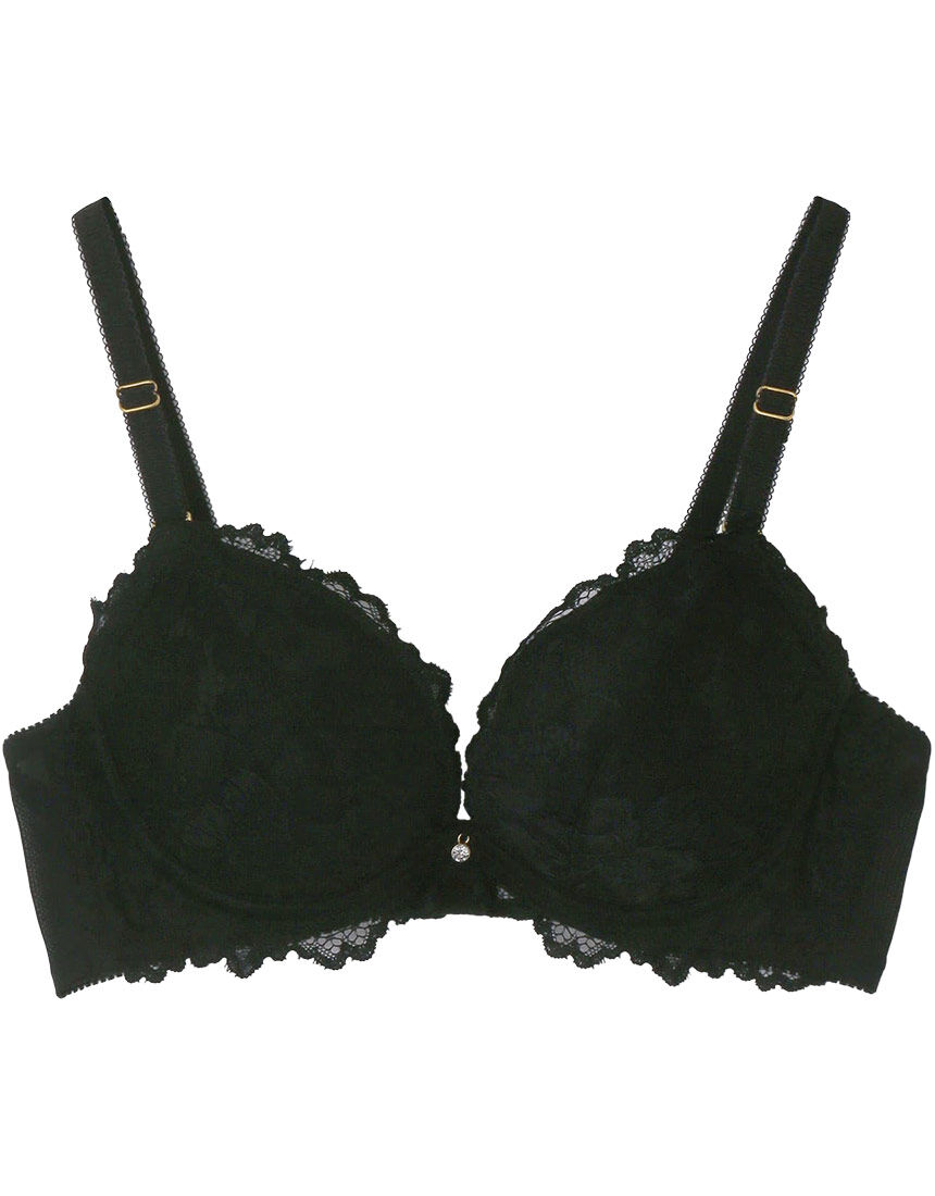 【DOLCE＆GABBANA】サテン レース パッド入り バルコニー ブラ O1A19TFUADG_N0000_0.jpg