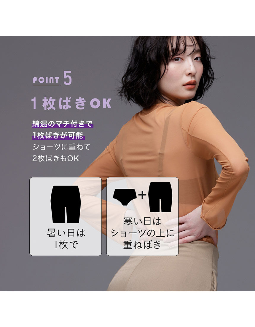 ルシアン 浮き輪肉撃退パンツ ガードル（ロング丈） GLC052｜ワコール