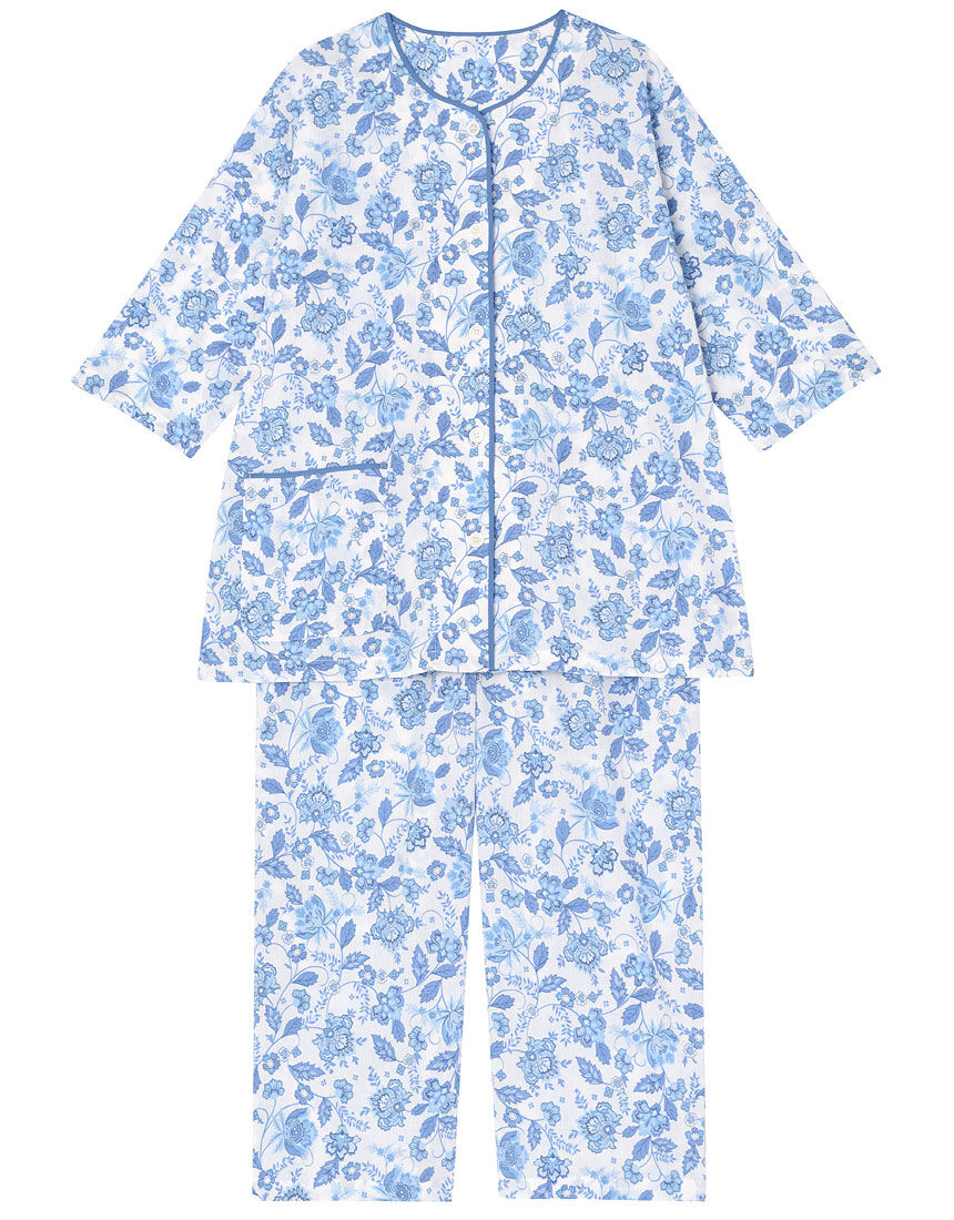 【綿１００％】【さらさら】更紗柄 パジャマ