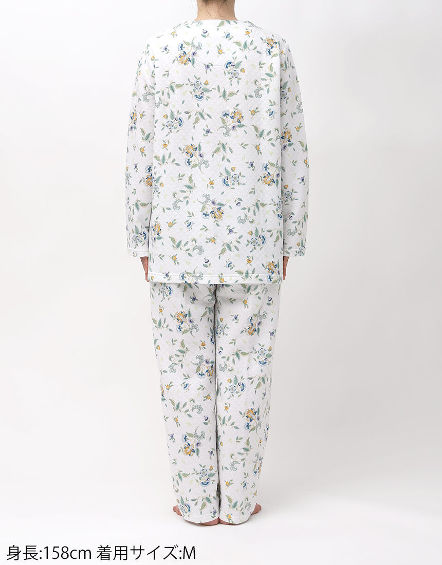 【新品】ワコール/ミントンMINTON　あったか素材厚手パジャマ（L)　全柄 ワコール_リラックス＆スリープ 【綿混】中わた入りでとてもあたたかい