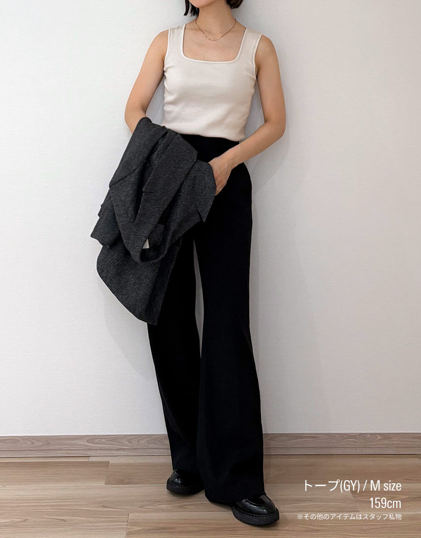 OUR WACOAL 【ICBコラボ】カップインスクエアネックタンク