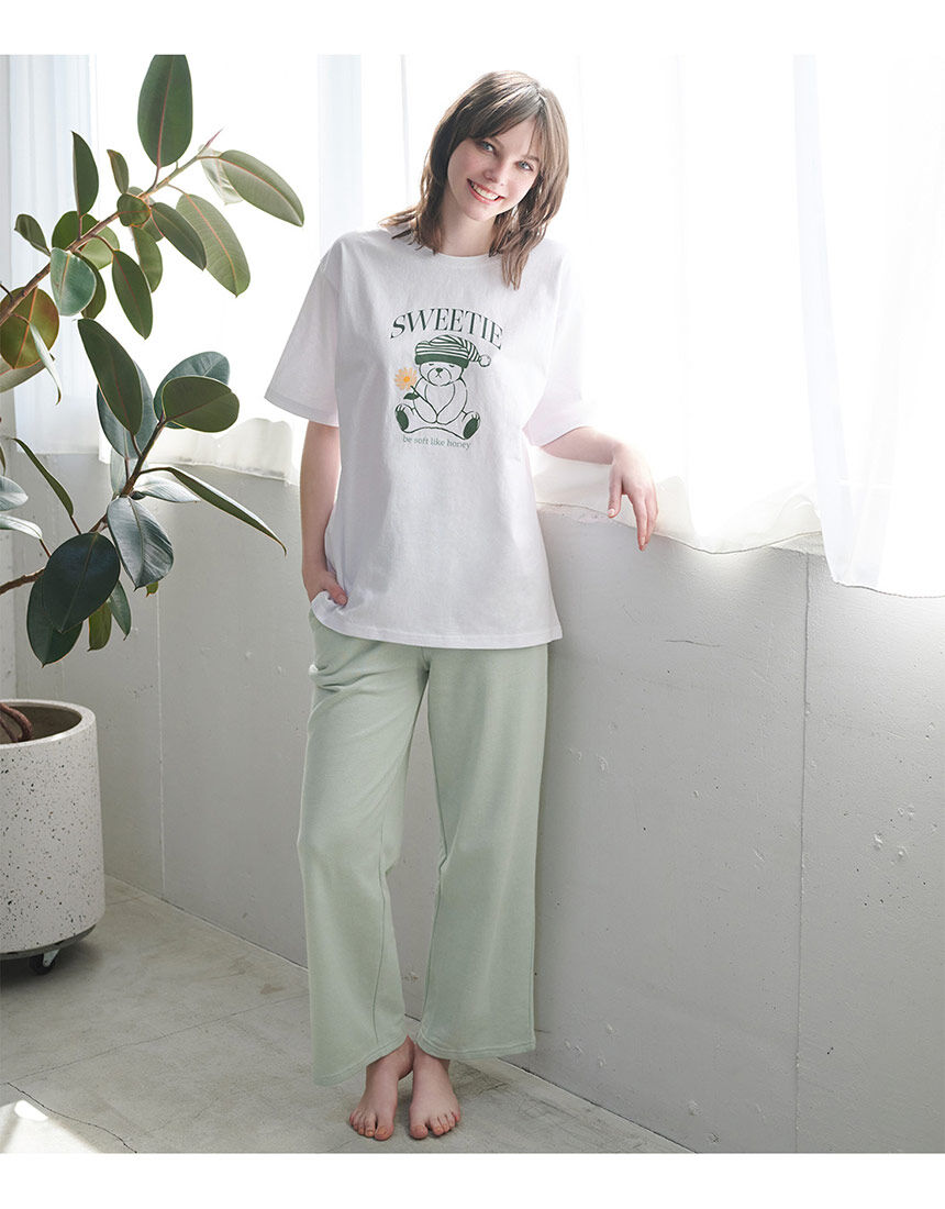 ピーチジョン くまTシャツパジャマセット ストア限定ハーフ