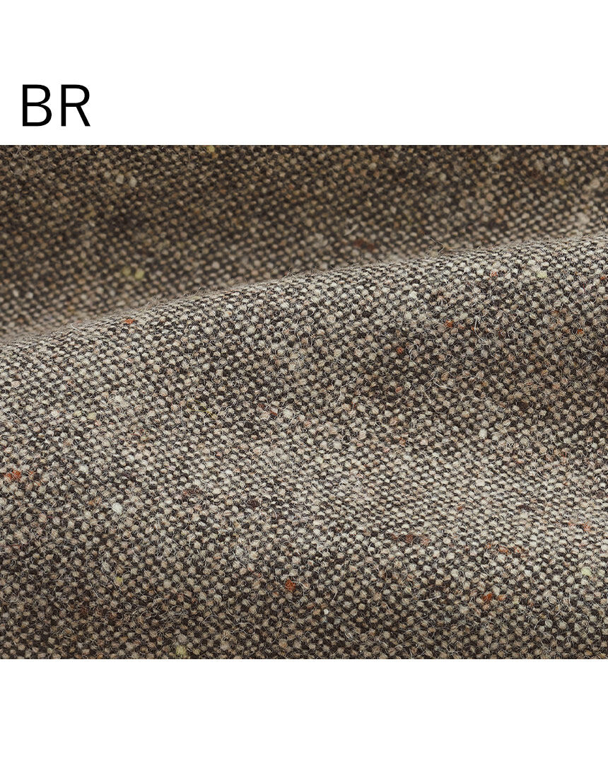 尾州産素材ウール混ツイードパンツ, , hi-res