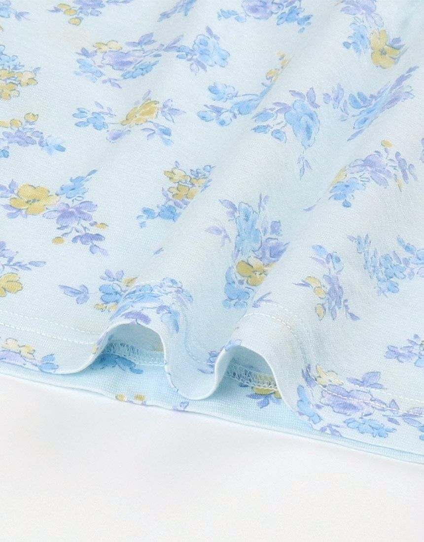 ワコール_リラックス＆スリープ 【綿100％】水彩画タッチの可憐な花