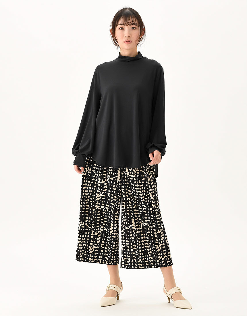 ワコール_カルソン WEB限定【さらっと快適】ワイドシルエット・8分