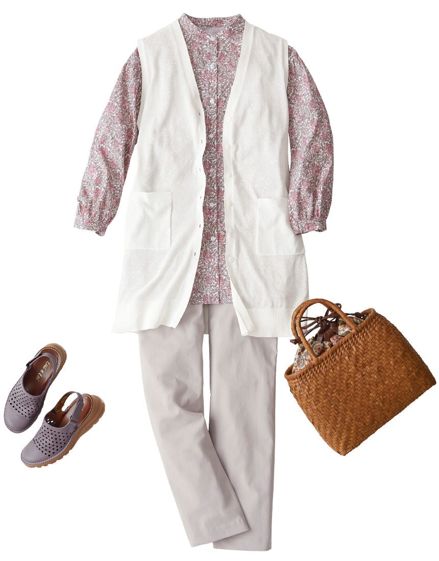 ウィリアム・モリス（Ｒ）プリントブラウス, , hi-res