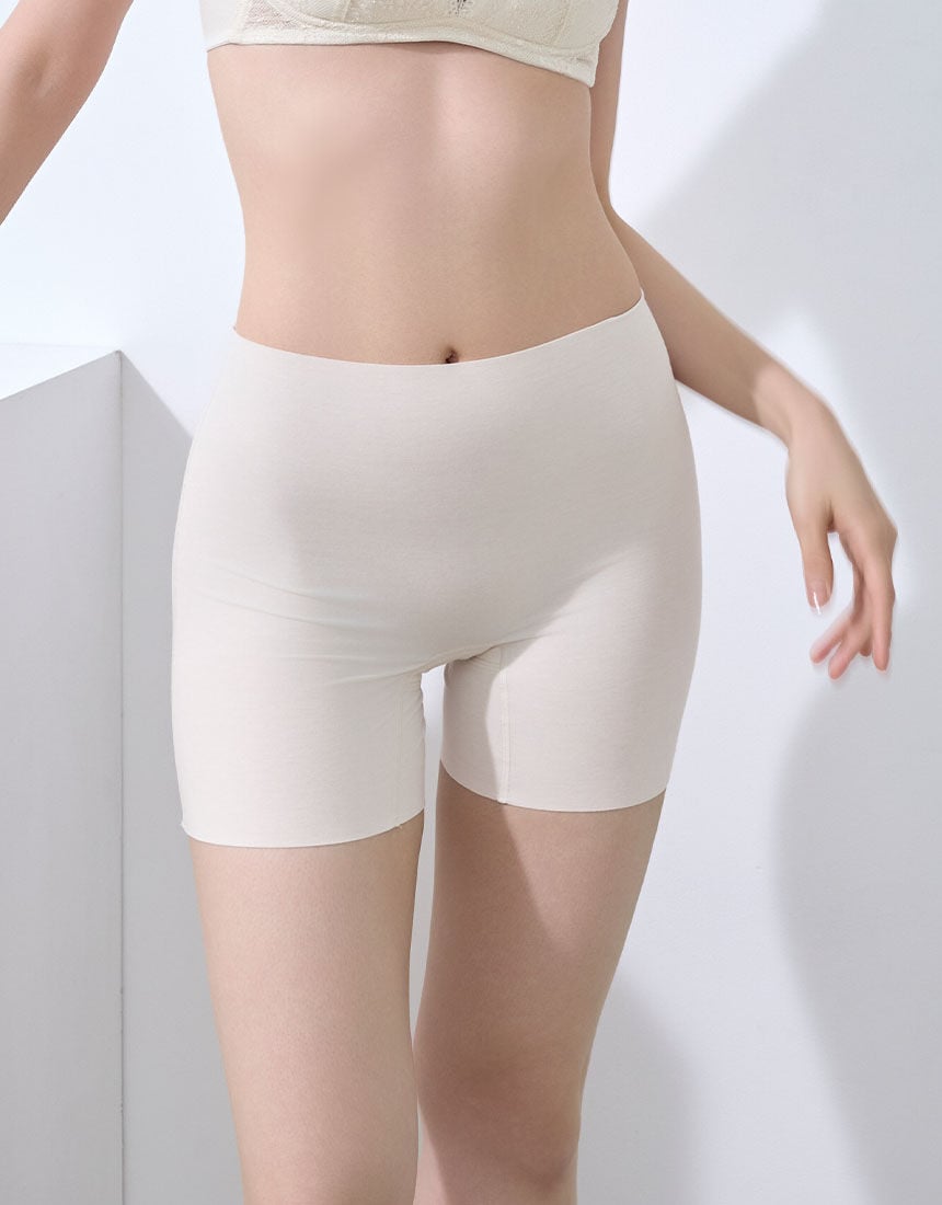 YOJOY 【1分丈ショーツ】綿混 ひびきにくい・重ねばき可・ゴム不