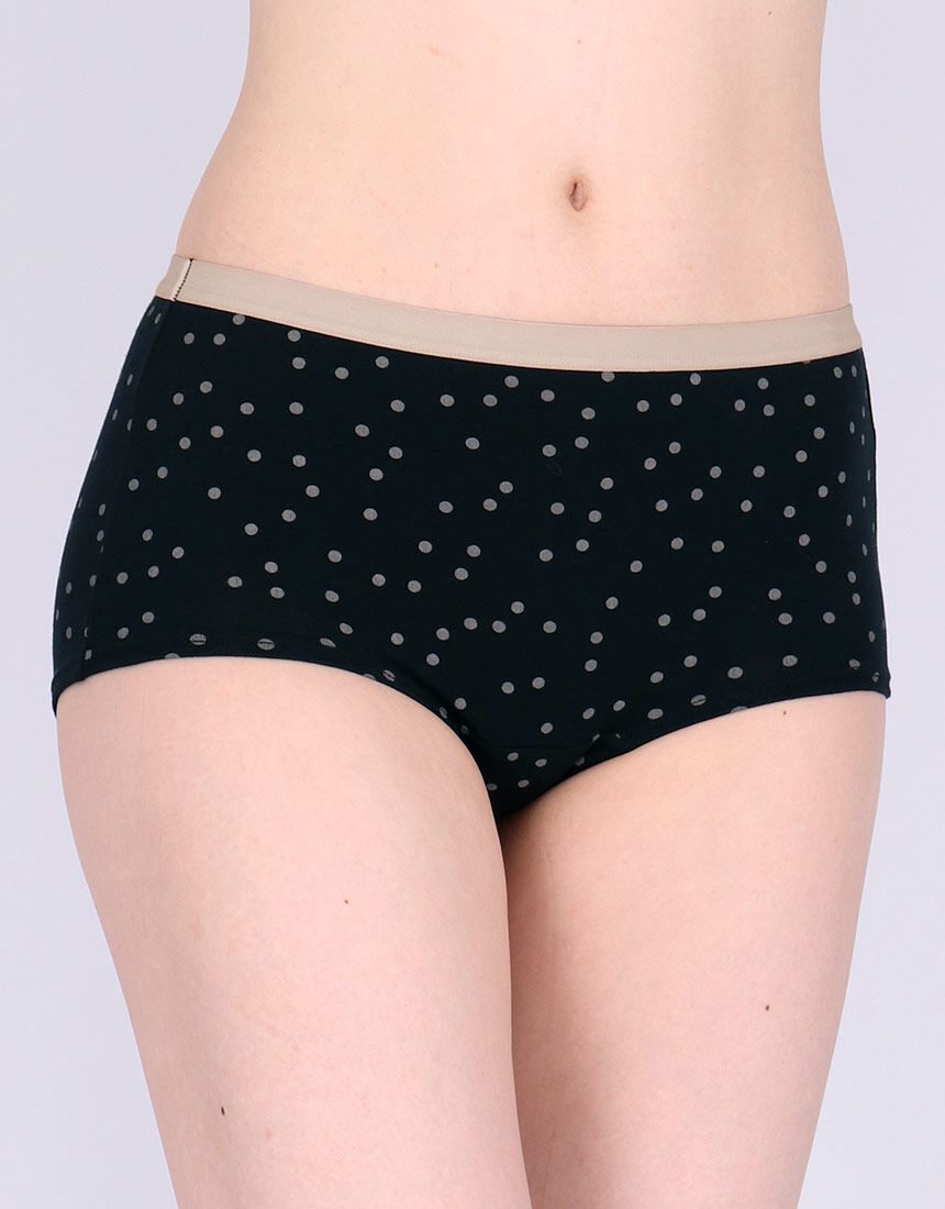 ワコール 【S〜3Lサイズ】無地＆プリント 綿混 ボーイレングス