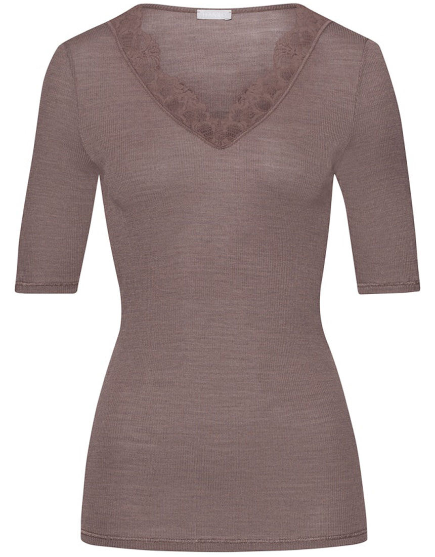 ハンロ（HANRO）/トップス（半袖）（ＵＩＨ２２３） ハンロ 身生地ウール・シルク素材 トップス（半袖） UIH223｜ワコール