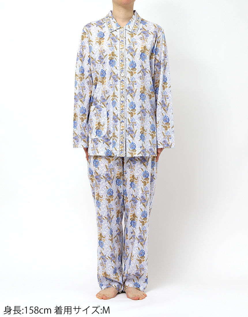 ワコール_リラックス＆スリープ 【綿100％】エレガントなアイリスの