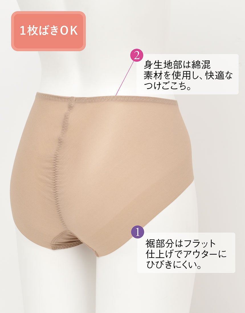 ウイング 美尻補整ショーツ／綿混【Pパンツ】 ショーツ KJ4200