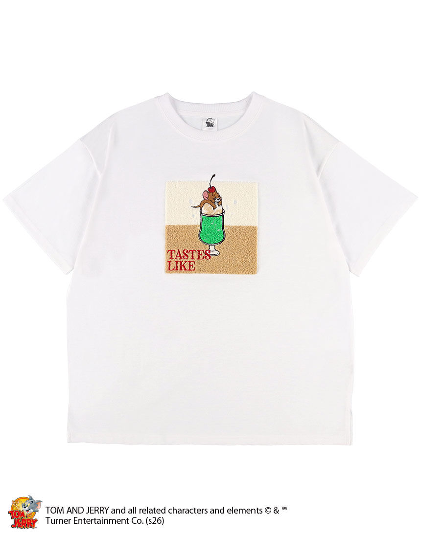 Lingè Noël ランジェノエル トムとジェリー サガラ刺繍Tシャツ T